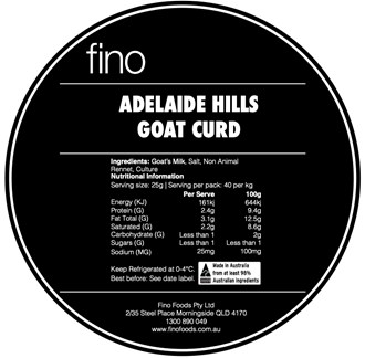 Adelaide Hills Goat Curd (DAILY SPECIAL)