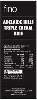 (BACK SOON) Adelaide Hills Triple Cream Brie